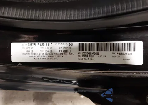 2013 Dodge Avenger Se из США, поврежденный, VIN 1C3CDZAB0DN754003